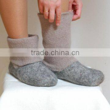 Best Selling Handmade Eco-friendly Full Felt Slippers