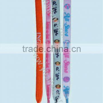 polyester flat custom printed shoelaces