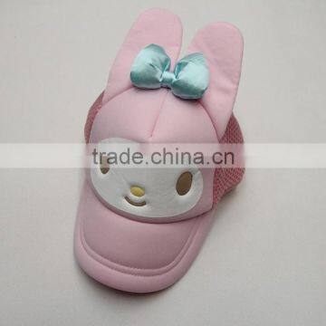 Hello Kitty Trucker Baby Hat Mesh Cap With Ears For Children photo-4