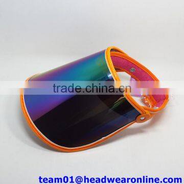 custom new design funny sun visor hat pvc sun visor