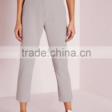 Hot Sale Girls Grey Chic Cigarette Pants Low Price photo-3
