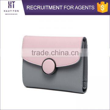 China Wholesale Girls Mini Wallets Hot Sale Professional Women Genuine Split Cow Leather Walllet For Lady photo-3