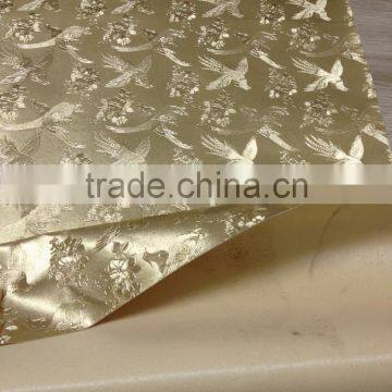 Metallic PVC Artificial Leather Stock Lot For Decorative