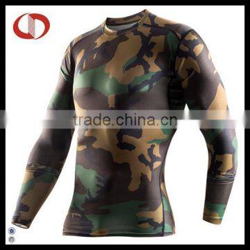 Custom made sleeve long camo shirts for man