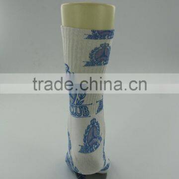 White Thick Polyester Sublimation Printed Men Socks With Free Samples photo-3