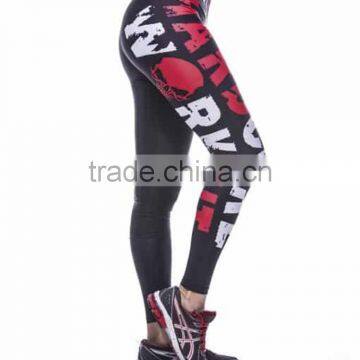 OEM Fully Sublimation Printing Fashion Quick Dry Workout Womens Yoga Pants photo-3