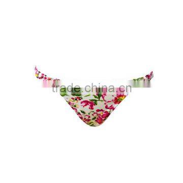 Wholesale Flower Sublimation Printed Slim Fit Bikinis Woman Swimwear photo-3