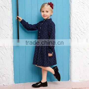 S17620A Girls Boutique Clothing Ruffle Dresses Long Sleeve Girls Outfit Dress photo-2