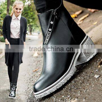 2016 New Arrival Winter High Quality Ladies Pu Boot,Fashion Girl Shoes