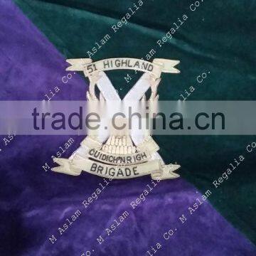 51 Highland Bullion Wire Embroidery Banner