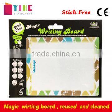 PET magic writing board reuse and cleanable office message board stick free planner board children drawing board