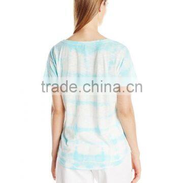 Women's Fashion Good Looking Short Sleeve Wholesale Tie Dye T-Shirt photo-2