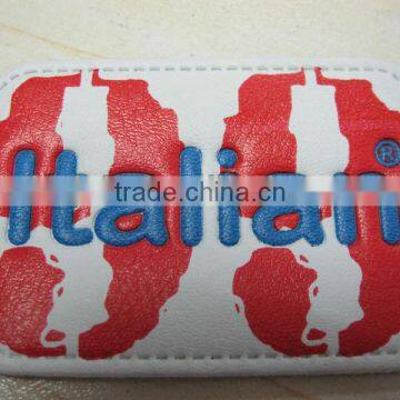 Hot Stamp Logo Leather Labels for Jeans Leather Label Patch, Leather Jacket Label photo-6