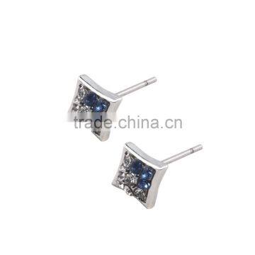 Customized New 2016 Latest Fashion 925 Sterling Silver Diamond Hiphop Earring For Young Women Wholesale photo-5