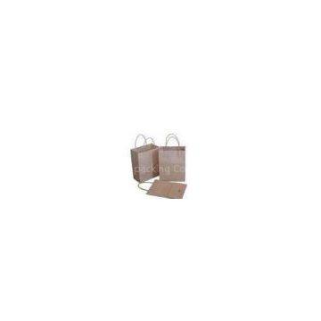 Art Paper Recyclable Kraft Gift Paper Bags with cotton string, ribbon handle