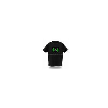 wifi signal el led flashing t-shirts