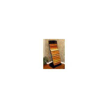 Unique MDF / wood Flooring Display Racks sheet metal, tube Material 12 wire shelves