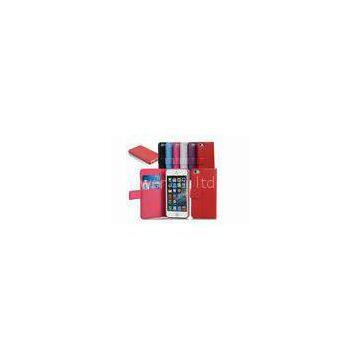 Wallet Design Extra slim Mobile Phone Leather Case For iphone 5 with 2 Card Holders