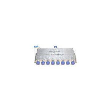 High Isolation 8 Way Power Divider/Splitter 800-2500MHZ , N-female Connector