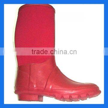 hotest selling women neoprene red knee boots