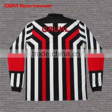 Custom long sleeve polo shirt with vertical stripe