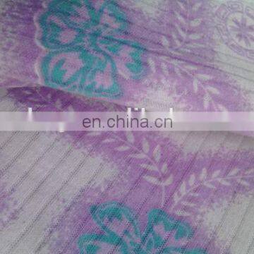 Shaoxing Winfar Drop Needle Interlock Pigment Print Polyester Cotton Knitting Fabric photo-4