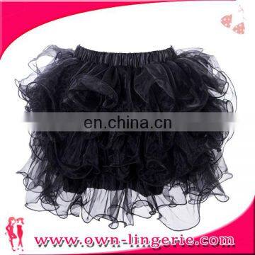 Latest Skirt Design Pictures Adult Clothes Girl Mini Skirt Fashion Organza Skirt photo-3