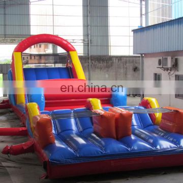 Giant inflatable amusement obstacle course for children