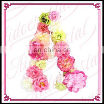 Aidocrystal CUSTOM Floral Letters Wedding Decor Artificial 3D Flowers Nursery Art Letter photo-4