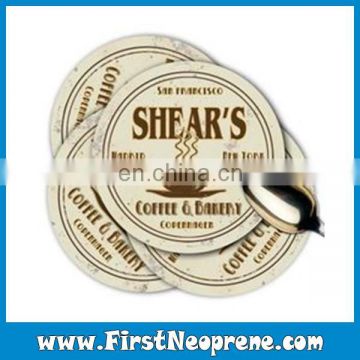 Coffee Shop Round Circle Cup Pad Rubber Coaster