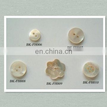 Natural fancy custom shell button for shirts and polo T-shirts