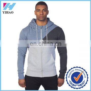 Trade Assurance Yihao New Men Custom Casual Sports Wear Gym Zip fitness wholesale Hoodies 2015