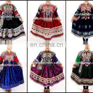 Vintage Banjara Kuchi Tribal Ethnic Clothes- vintage traditional Kutchi- Vintage Gypsy Afghani Handmade Kuchi Dress