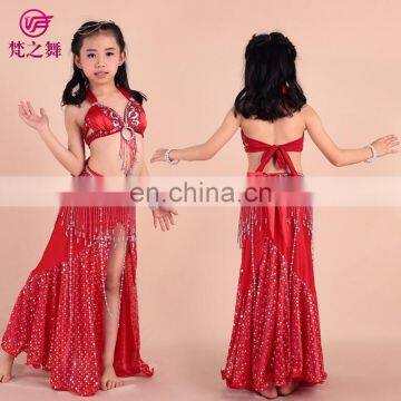 Hot sale Unique performance beautiful belly dance dancing costumes for kids ET-070