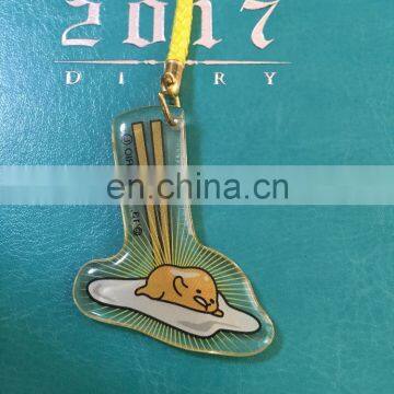 2017 promotional lovely gifts cute cartoon egg yolk keychains