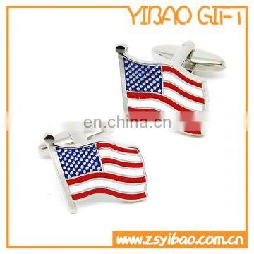 Hot sale custom flag cufflinks/ USA flag cufflinks