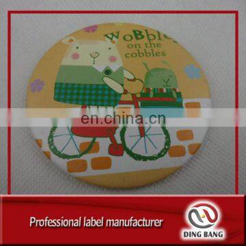 Professional Custom Made Mini Lovely Advertising gifts Tinplate Round Cheap Hand Makeup Tin Mirror