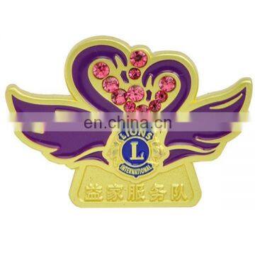 Good quality cheap promotion custom lions club souvenir badge