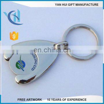 Customized Logo Shopping Cart Coin Key Chain photo-6
