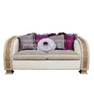 OE-FASHION American Style Wood Carving Living Room Sofa Couch photo-3