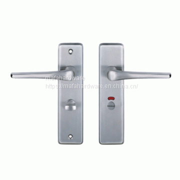 Solid stainless steel handle with plate