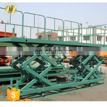 7LSJG Shandong SevenLift scissor machinery construction retail cargo manual electric warehouse elevator lift