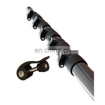 Heavy duty locking telescopic carbon fiber pole