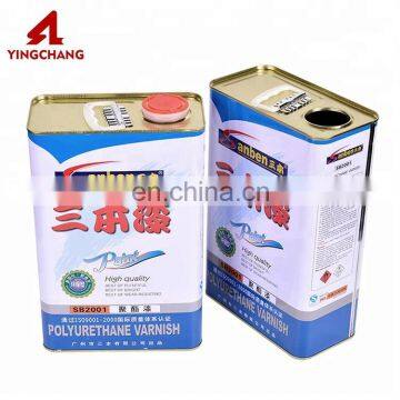 Different capacity rectangular tinplate metal chemical polyester paint tin metal