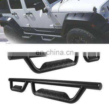 3" Side Step Running Boards Nerf Bar For 07-18 Jeep Wrangler 4 Door JK