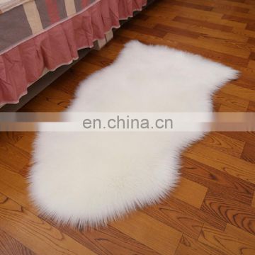 custom shape and color sheepskin plush carpet for living room