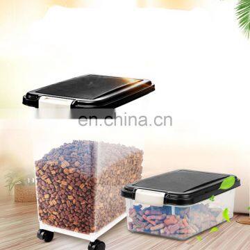 Wholesale Factory Manufacturer Plastic Tin Cat Pet Dog Food Storage Container