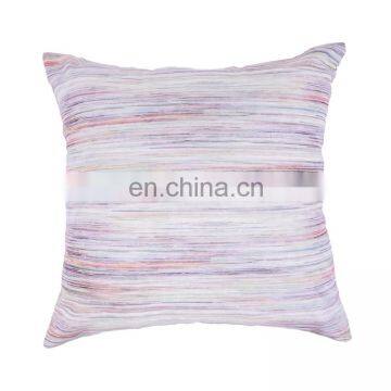 Polyester Canvas Printed Creative Melange Striped Space Dye Decorative Pillow photo-2
