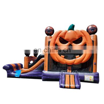 Halloween Inflatable Pumpkin Bounce House Castle Slide Combo Air Bouncing Castles