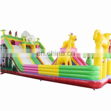 Outdoor Inflatable Kids Children Amusement Park Fun City Bouncy Jumping Castle Slide Playground On Sale photo-3